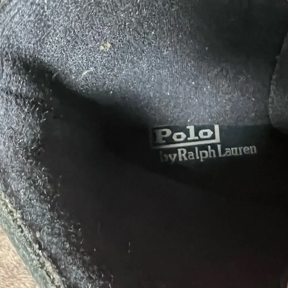 Polo Ralph Lauren Mens Ranger Boot combat bikercore leather black Radbourne 7.